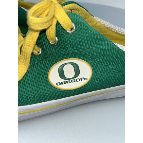 University of Oregon Green & Yellow No-back Sneaks Size Ladies 8 (M6) Go Ducks!! - Picture 5 of 11